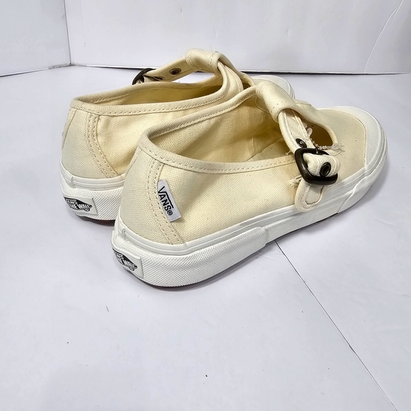 Vans Off-White Canvas Buckle Sneakers - Picture 9 of 12